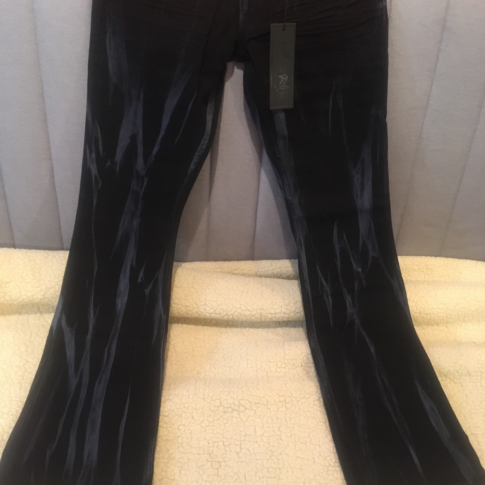 Wornstar hellraiser jeans 32 x 34 lightning black men boot cut extra slim
